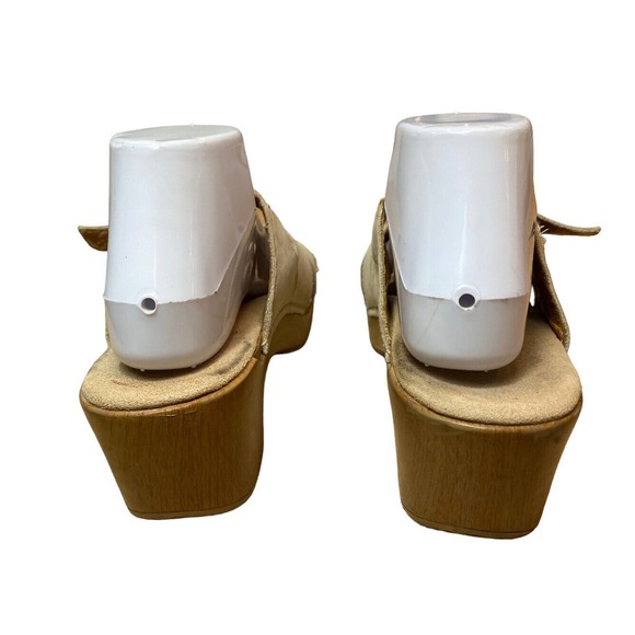 Dansko Women’s Size 40/US 9.5 Ivory Leather Cross Strap ‘Sela’ Slide Sandals - Picture 4 of 14